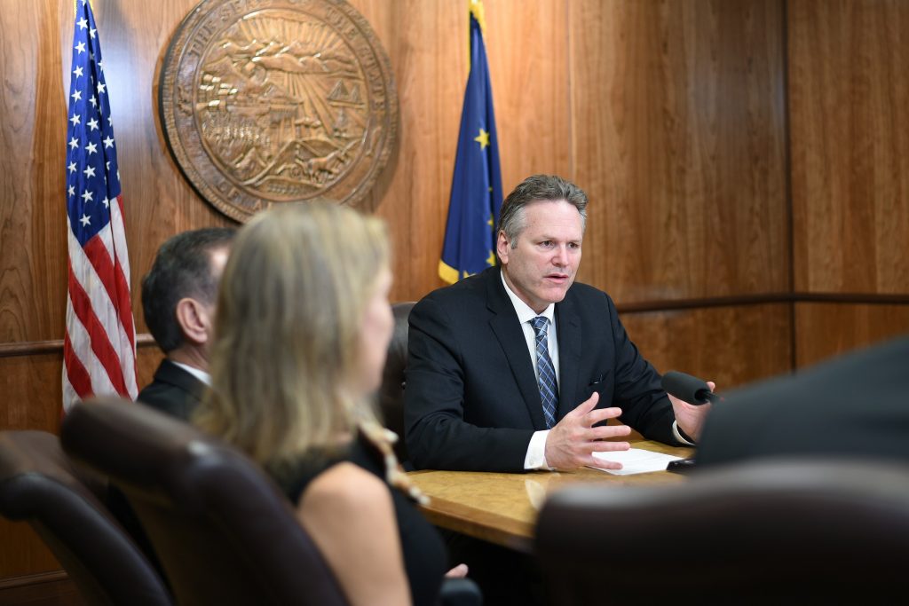 Alaska's Republican Governor, Mike Dunleavy, maintains a somewhat typically Republican policy platform in a state that is home to zero Fortune 500 companies.