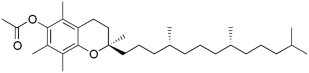 alpha tocopheryl acetate vitamin E molecule