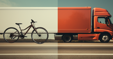 car truck and bicycle speed traffic fatalities