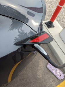 tesla charging port
