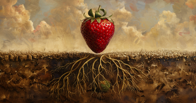 strawberries strawberry field agriculture surrealist