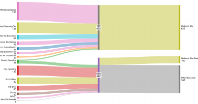 sankey diagram hudson's site