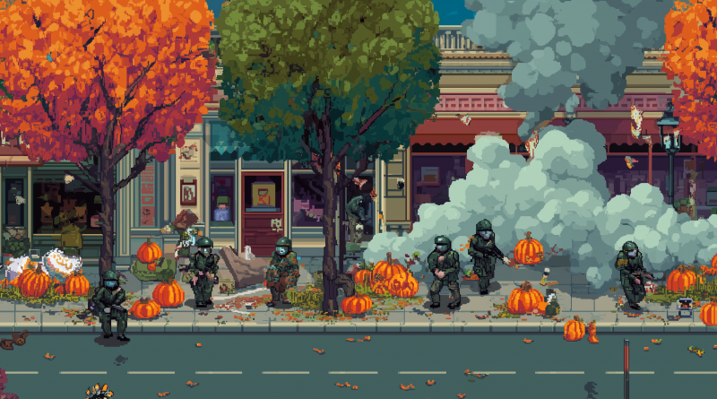 ICE agents chicago tear gas halloween